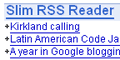 Slim RSS Reader